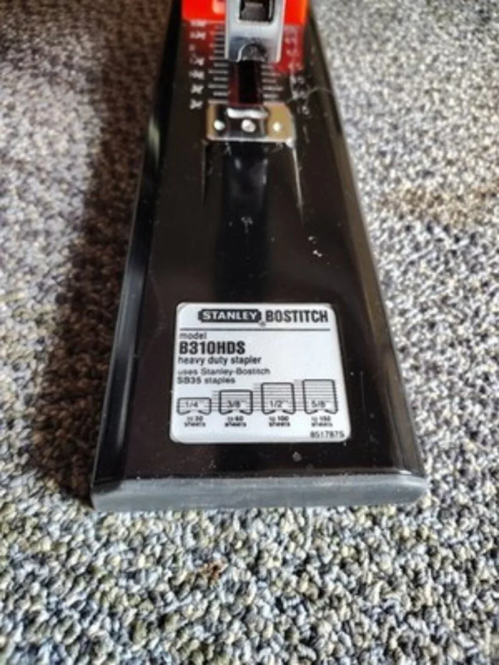 Stanley Bostich 130-Sheet Heavy Duty Stapler, Black